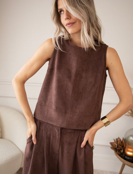 Easy Like Suede Choco - Top