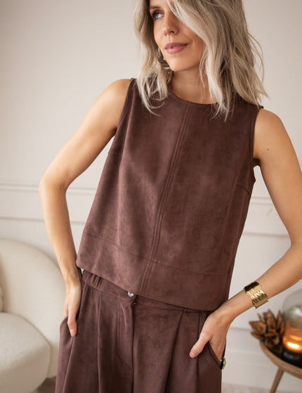 Easy Like Suede Choco - Top