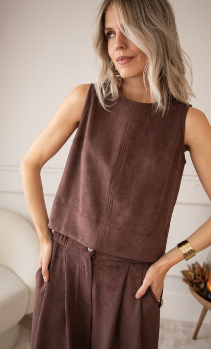Easy Like Suede Choco - Top