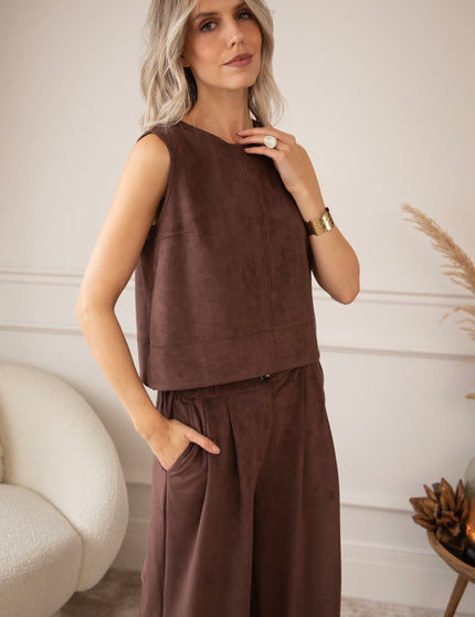 Easy Like Suede Choco - Top