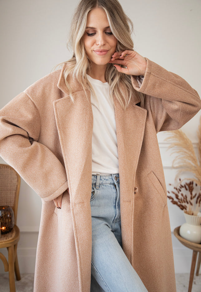 Caroll Coat Taupe - Jas