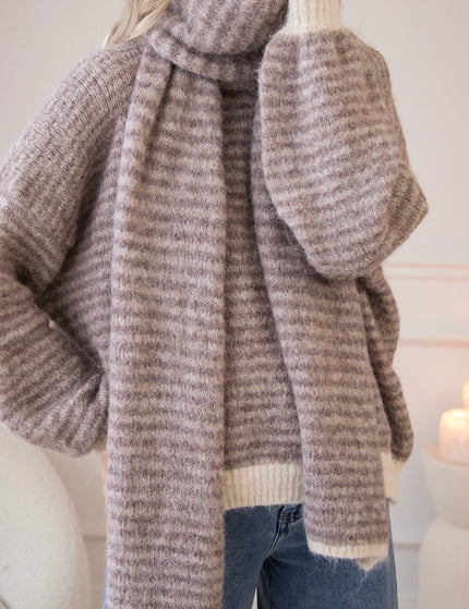 Zima Stripe Beige/Brown - Trui