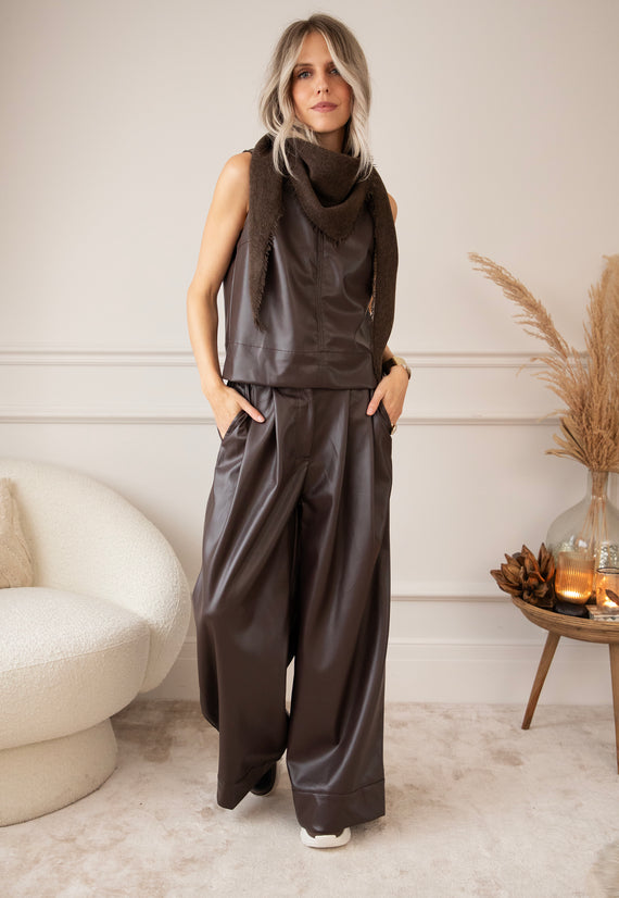 Easy Like Leather Choco - Top