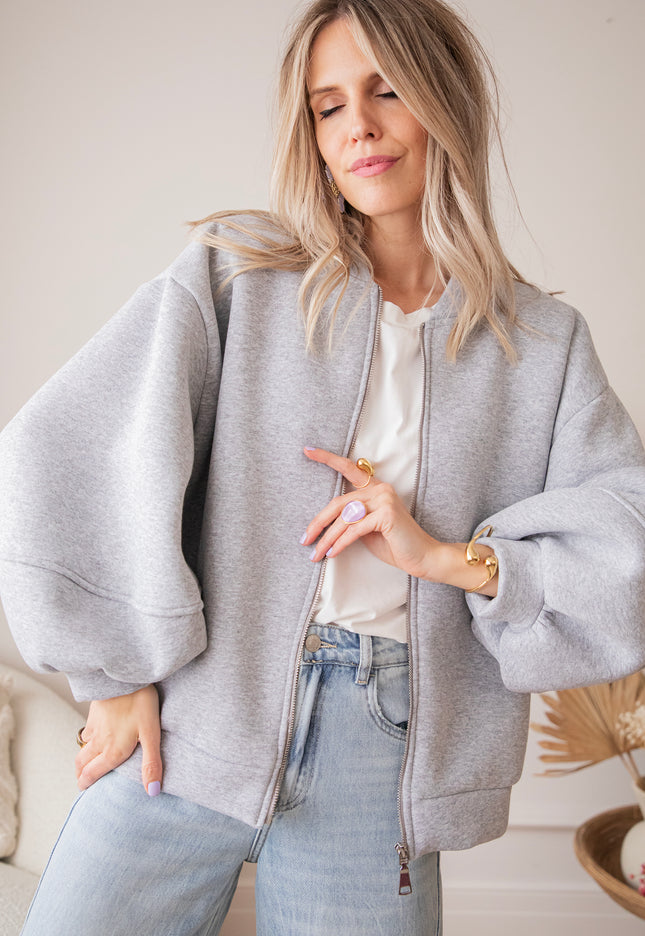 Snuggle Up Grey - Cardigan