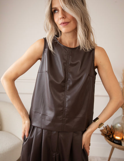 Easy Like Leather Choco - Top