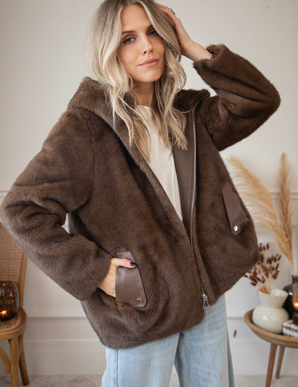 Fidèle Faux Fur Brown - Jacket