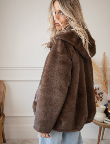 Fidèle Faux Fur Brown - Jas