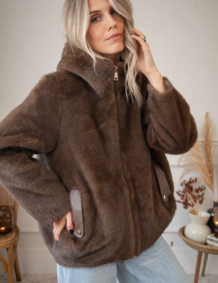 Fidèle Faux Fur Brown - Jacket