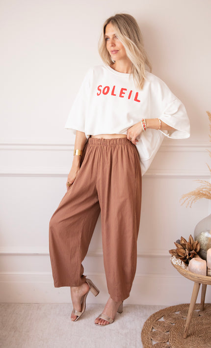 Hose - Loose Lines - Karamell