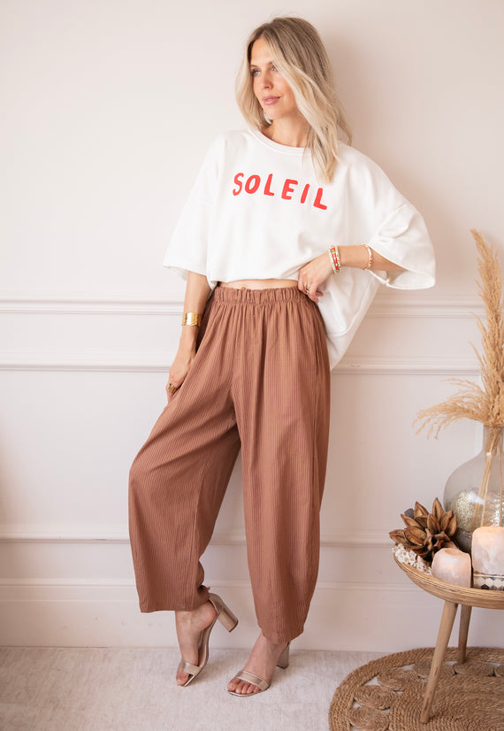 Loose Lines Caramel - Pants