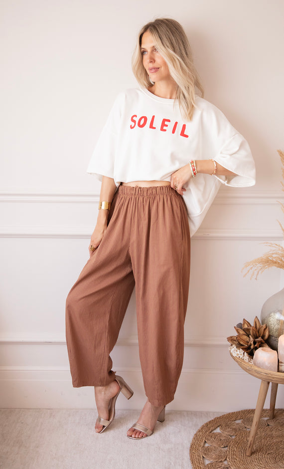 Loose Lines Caramel - Pants