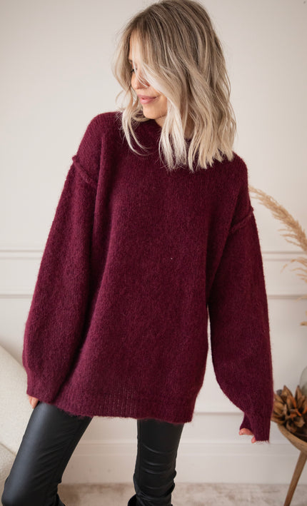 Pullover - Basic Birgit - Magenta