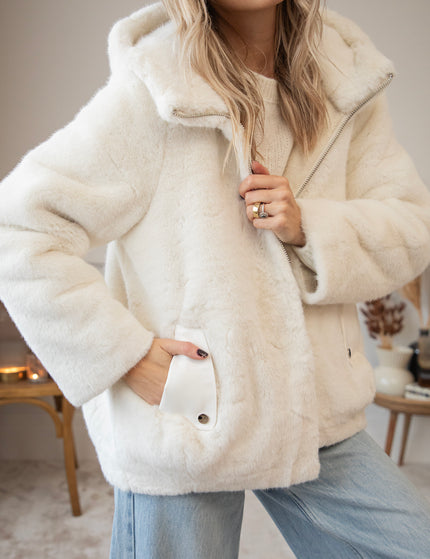 Jacke - Fidèle Faux Fur - Weiß