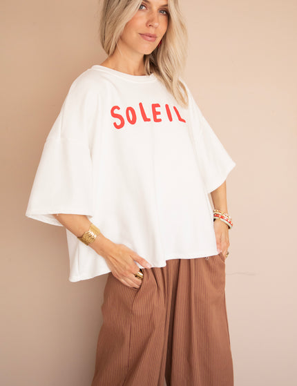 T-Shirt - Soleil All Day - Weiß
