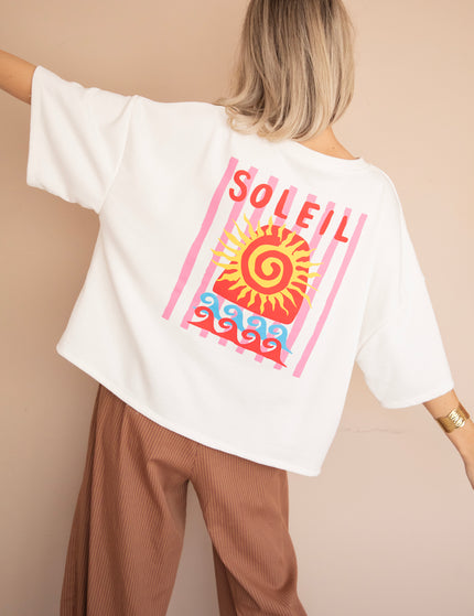 T-Shirt - Soleil All Day - Weiß