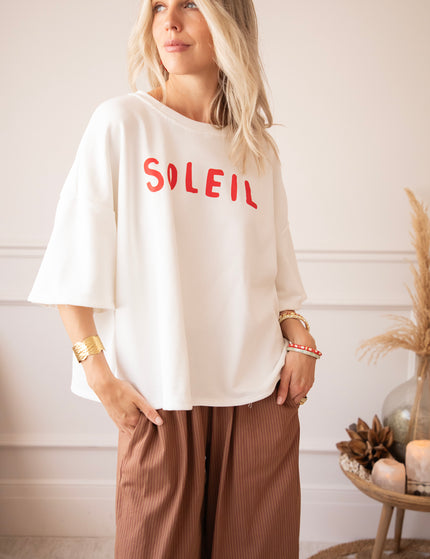 T-Shirt - Soleil All Day - Weiß