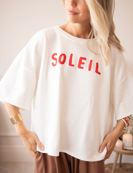 T-Shirt - Soleil All Day - Weiß