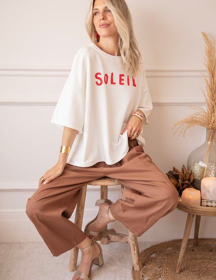 T-Shirt - Soleil All Day - Weiß
