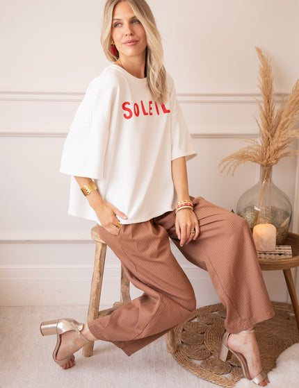 T-Shirt - Soleil All Day - Weiß
