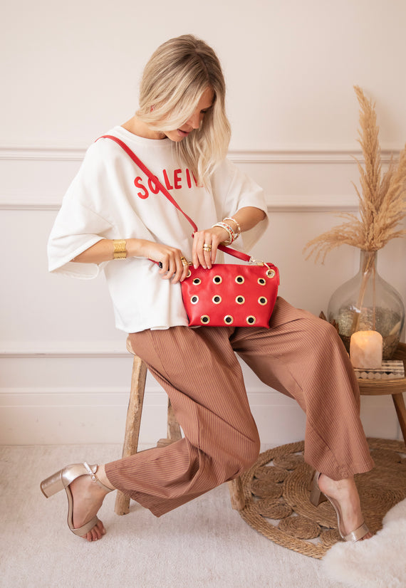 Leather Rebel Red - Handbag