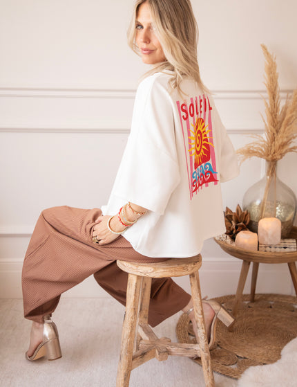 T-Shirt - Soleil All Day - Weiß