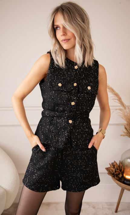 Glow On Black - Vest/Jacket