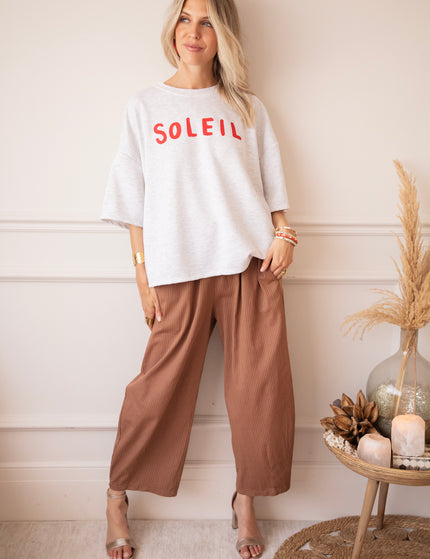 T-Shirt - Soleil All Day - Hellgrau