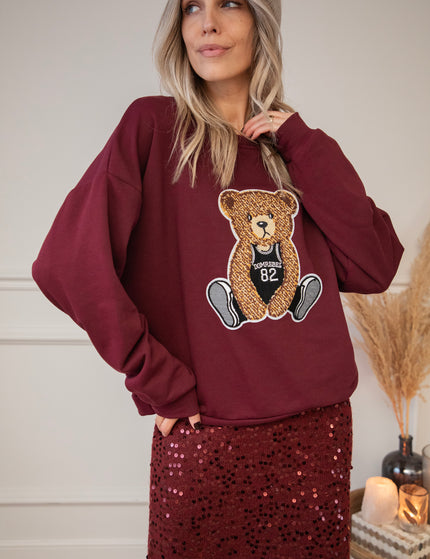 Teddy B Burgundy - Sweater