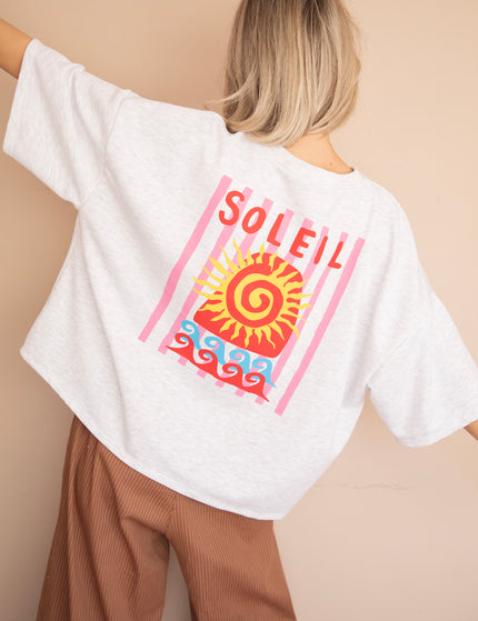 T-Shirt - Soleil All Day - Hellgrau