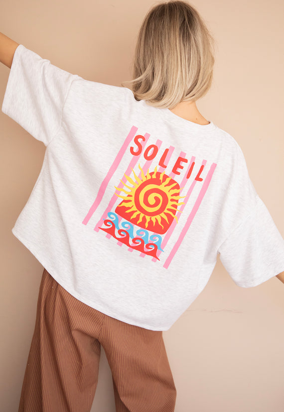 Soleil All Day Soft Grey - T-Shirt
