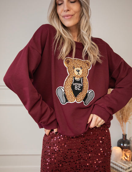 Teddy B Burgundy - Sweater