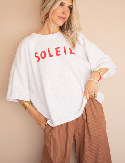 T-Shirt - Soleil All Day - Hellgrau