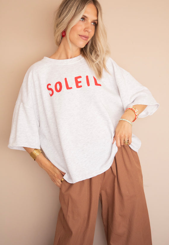 Soleil All Day Soft Grey - T-Shirt