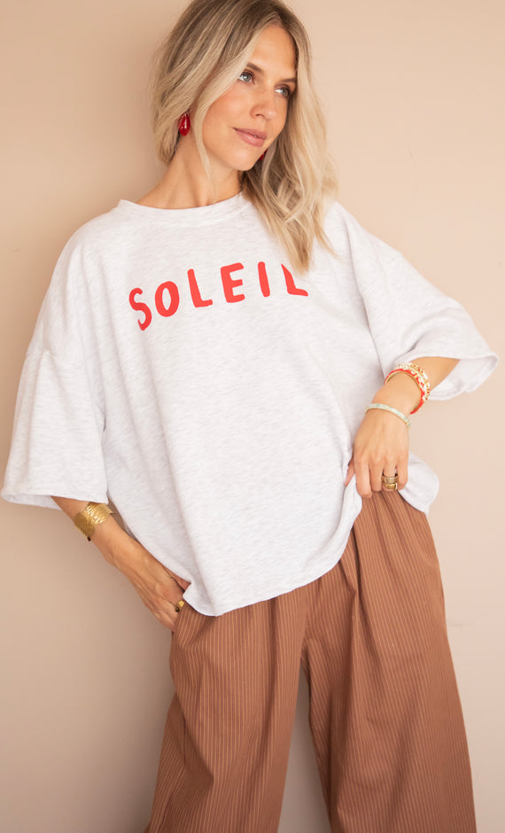 Soleil All Day Soft Grey - T-Shirt