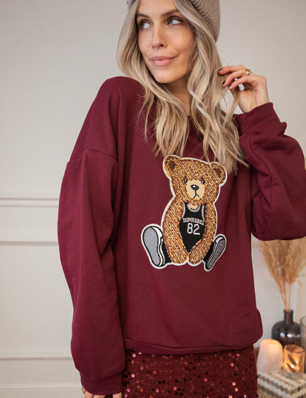 Teddy B Burgundy - Sweater