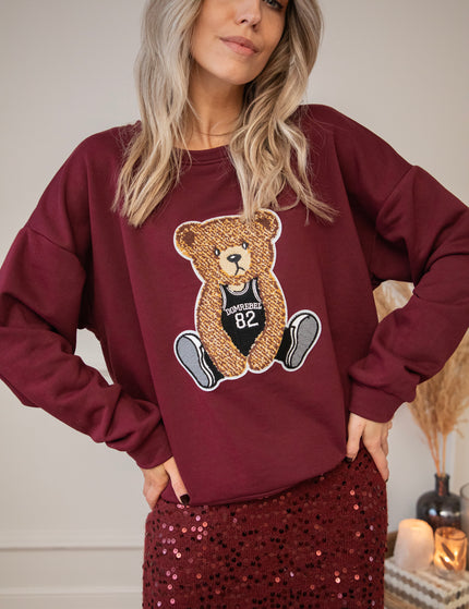 Teddy B Burgundy - Sweater