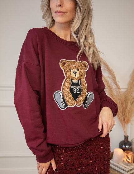 Teddy B Burgundy - Sweater