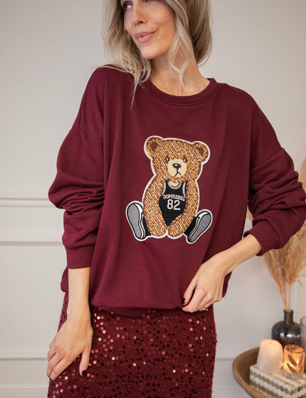 Teddy B Burgundy - Sweater