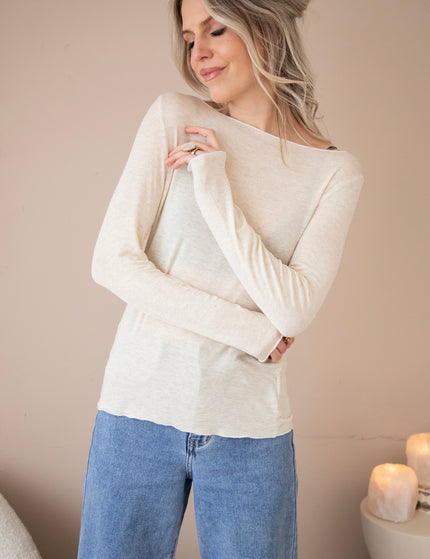 Smooth Sprinkles Beige - Longsleeve