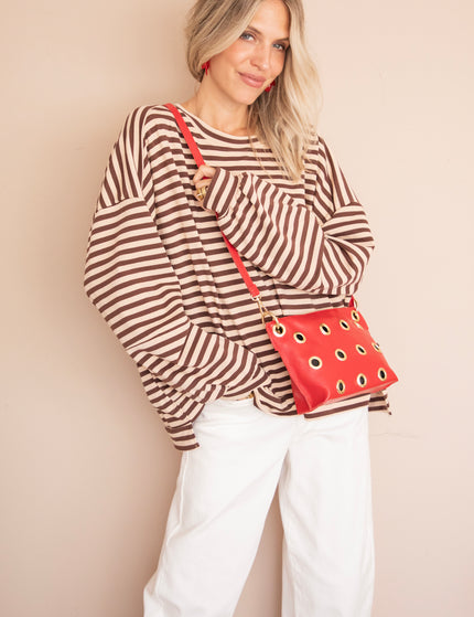 Pullover - Sadie Stripe - Beige/Braun