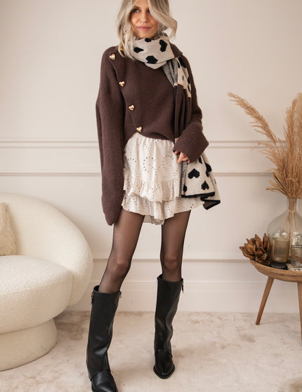 Vive Volant Off White - Skort