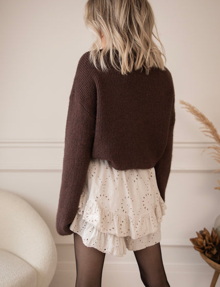 Vive Volant Off White - Skort