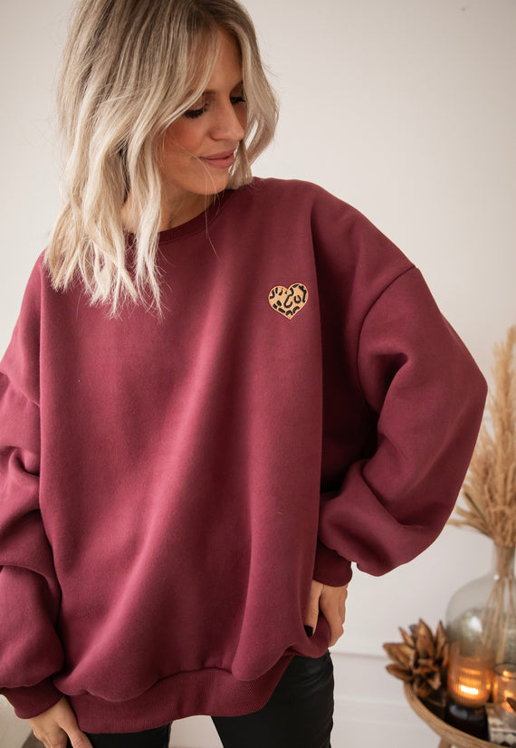 Simplicity Wild Heart Bordeaux - Sweater