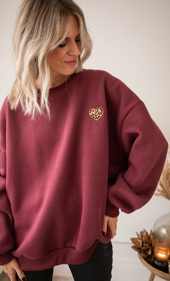 Pullover - Simplicity Wild Heart - Bordeaux