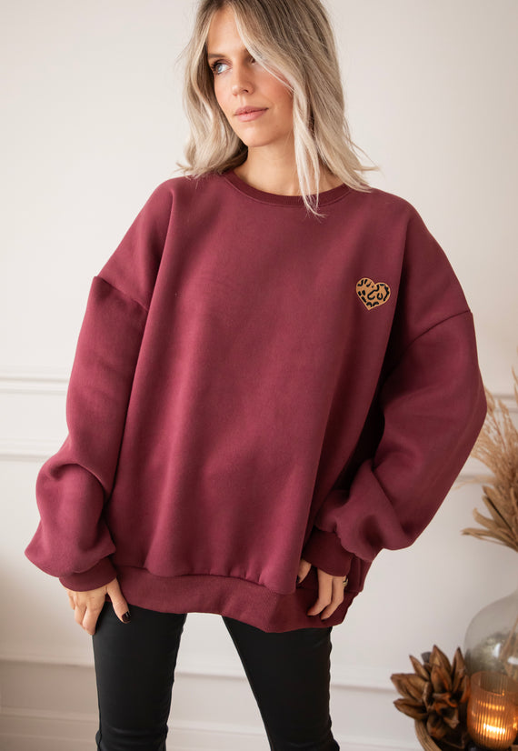 Simplicity Wild Heart Bordeaux - Sweater
