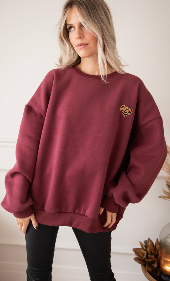 Pullover - Simplicity Wild Heart - Bordeaux