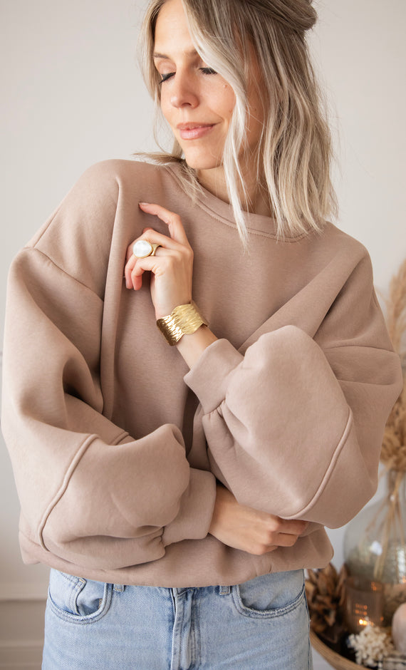 Pullover - Snuggle Up - Taupe