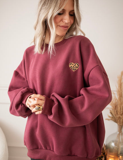Pullover - Simplicity Wild Heart - Bordeaux