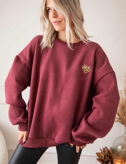 Pullover - Simplicity Wild Heart - Bordeaux