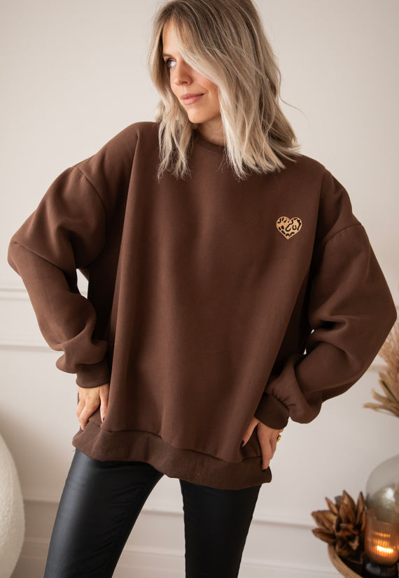 Simplicity Wild Heart Choco - Sweater